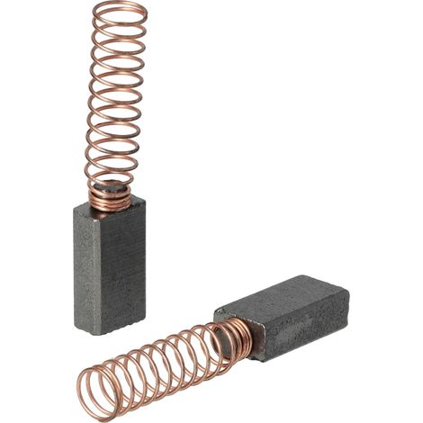 vhbw 2x spazzola carbone 5 x 8 x 15mm compatibile con Vorwerk folletto 131, 130, 122, 117, 119, 120, 118, VK 118, VK 117, 121 aspirapolvere + molla