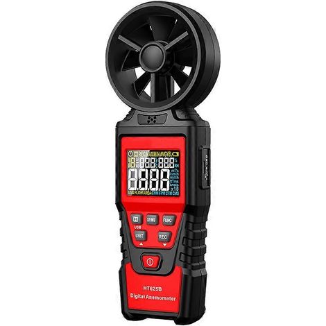 Anémomètre numérique portable HT625B avec capteur et écran LCD (1/5)