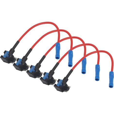 Set di 5 adattatori per fusibili automobilistici per microfusibili a lama e portafusibili. (1/5)
