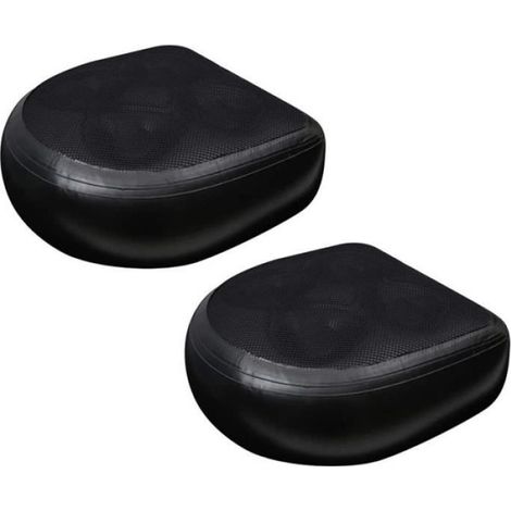 Siège d'appoint gonflable - 2Pc - Coussin de dossier pour spas - Noir - PVC résistant à la chaleur (1/3)
