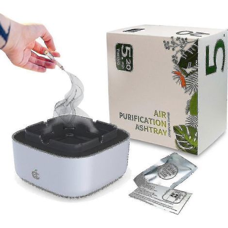 Multifunktionaler Aschenbecher mit Luftreinigungsfunktion zum Filtern von Zigarettenrauch und zur Beseitigung von Gerüchen (25-26 s) (1/5)