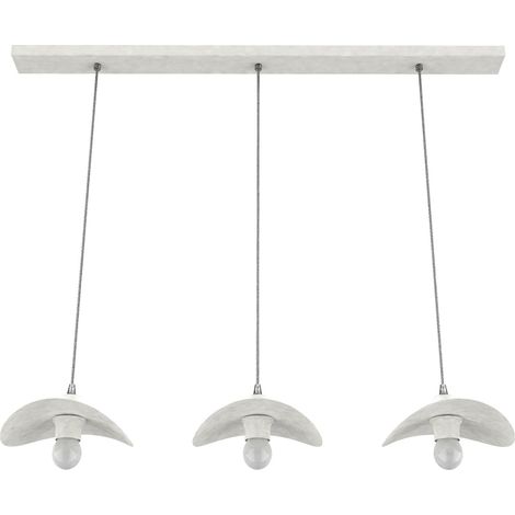 PIUMA LÁMPARA DE TECHO LINEAL 3 LUCES MONOCOLOR MATE (1/2)