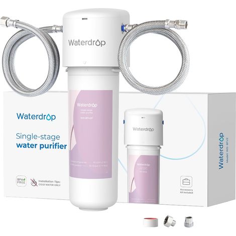 Waterdrop WD-BFU2 Bathroom Water Filter for Facial Care, Reduces Chlorine and Limescale in Water, Reduces Redness and Irritation, 4 Stage Filtering (1/5)