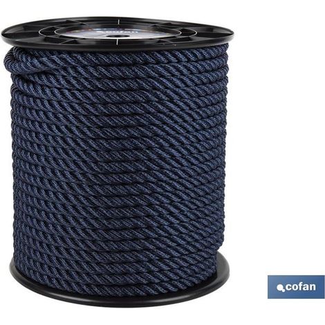 Festmacher-Cape-Rolle 10 mm 100 m Marineblau