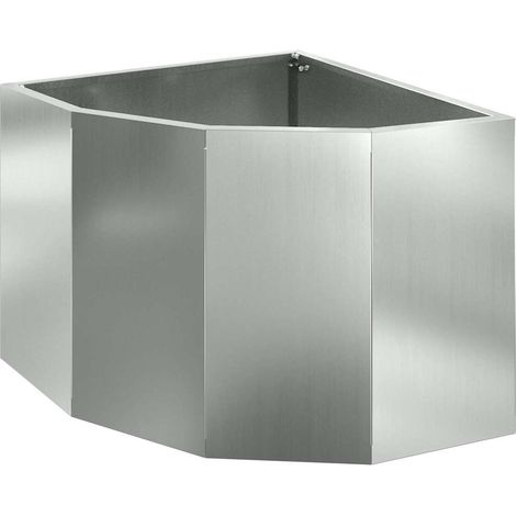 Maison Exclusive - Macetero de Esquina Plateado 45 x 45 x 35 cm A