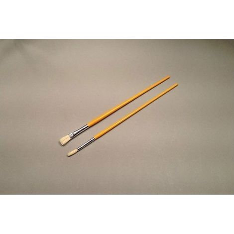 3021000 2 Cepillos para Pizarra FSC 100% Plano + Redondo N°10 Bajo Funda