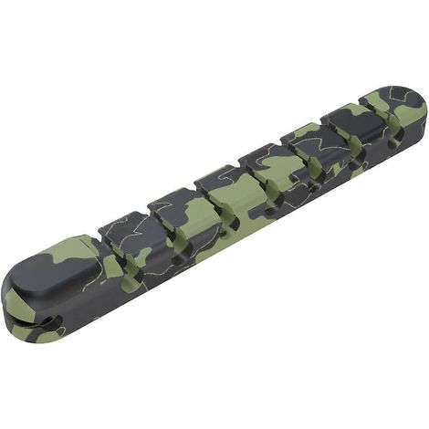 Organisateur de Câbles USB en Silicone avec 7 Orifices pour Gestion Pratique des Fils d'Écouteurs