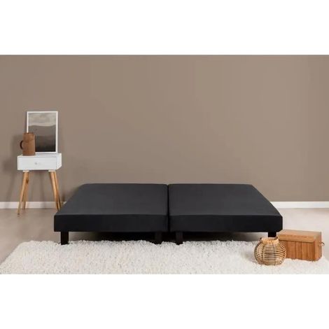 Deko Dream Rakenne Polsterbettgestell schwarz 160 x 200 cm