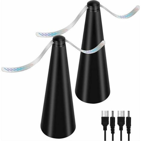 Ventilateur Anti-Mouches Sans Produits Chimiques – Lot de 2 Répulsifs pour Protéger Aliments en Extérieur, Jardin, Camping ou Salle à Manger (1/4)