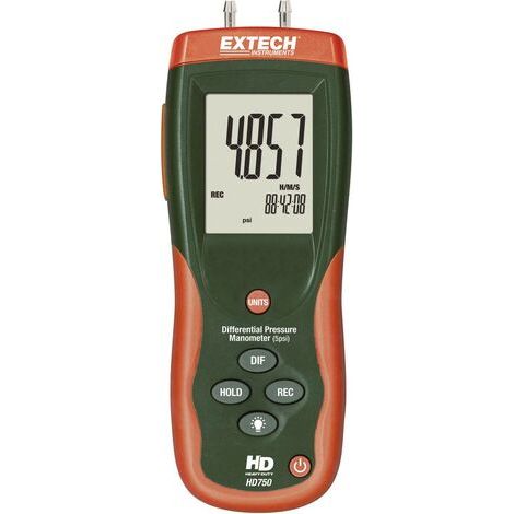 Extech HD750 Appareil de mesure de la pression pression atmosphérique 0 - 0.3447 bar Q52529 (1/5)