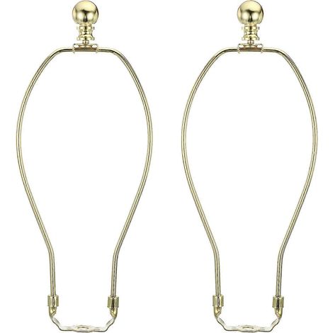 Kit de support de lampe de 10,5 pouces avec embout décoratif, support d'abat-jour amovible doré pour lampes de table et lampadaires (1/5)
