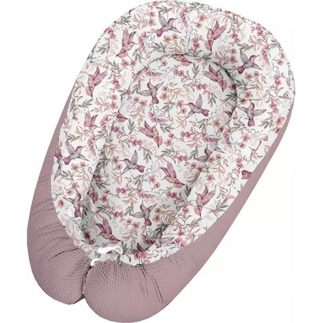 Le Colibri Baby Cocoon  Waffle Dusty Pink (1/2)