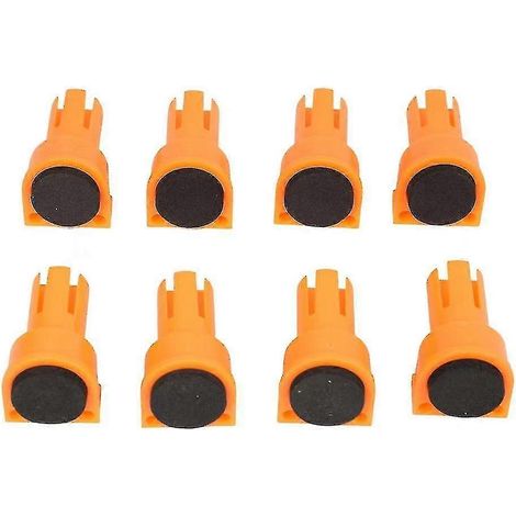 Lot de 8 inserts de frein à bois avec œillet, en EVA antidérapant, pour trous de 3/4 pouce. (1/5)