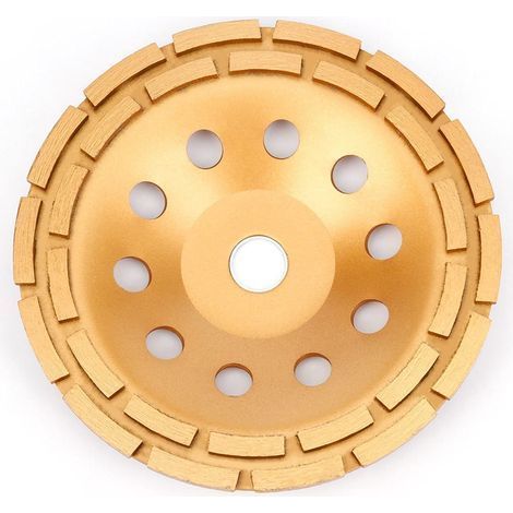 Diamant Meule 230 x 22,2 mm - Turbo Diamant Meule Boisseau pour Béton, Granit, Pierre, Marbre, Pierre, Maçonnerie, Brique, Crépi, Béton ciré (1/5)