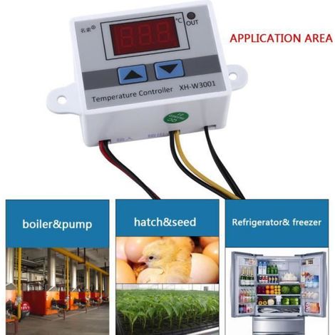 Thermostat - Contrôleur De Température Électronique - Plage -50 À 110 ℃ - Précision 0,1 ℃ - Pour Machines À Fruits De Mer Et Systèmes De Climatisation - 1 Pièce (1/4)