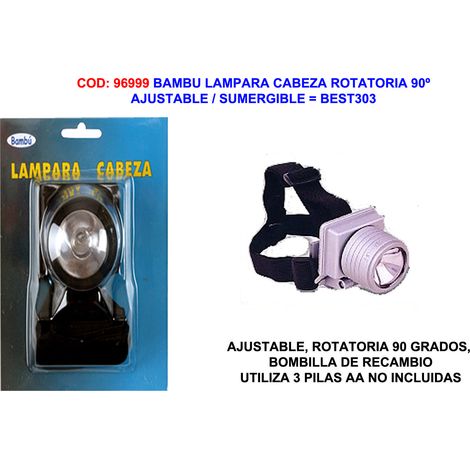 bambu lampara cabeza rotatoria 90º ajustable-sumergible best303