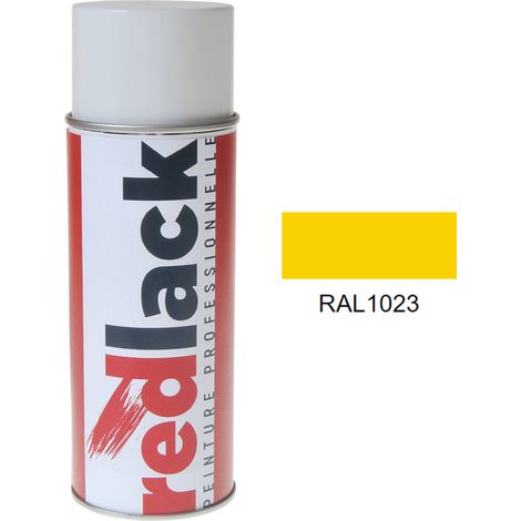 Bomboletta di Vernice spray 400ml – RAL 1023 – Giallo traffico – satinata – multisupporto – Redlack