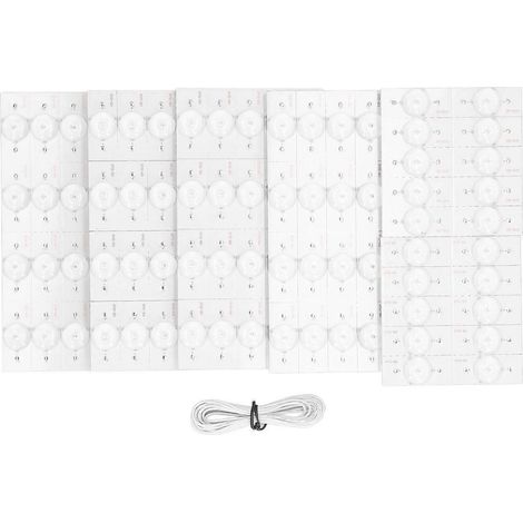100 Stück Linsenperlen 6V Transparente Runde LED Hohe Helligkeit Zubehör für 32-65 Zoll TV-Reparatur