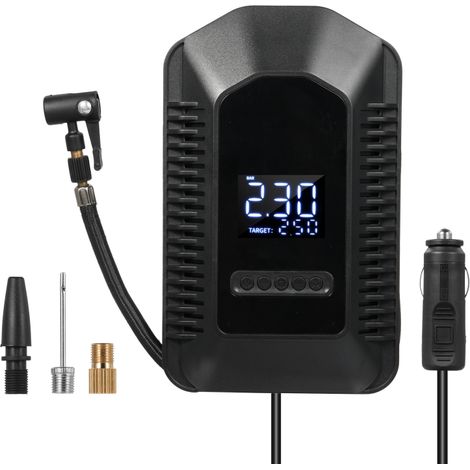 Tragbarer Luftkompressor für Reifen, 150 PSI, mit LED-Licht, (12V DC)