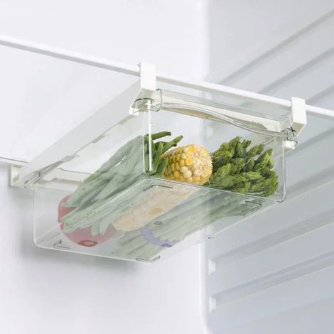 Transparenter Kühlschrank-Organizer für Obst und Eier, Aufbewahrungsbox mit Eierfach, Frischhaltebox für die Küche (1/5)