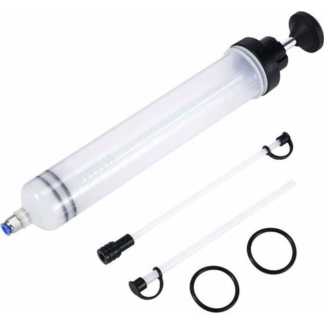 Seringue à huile, pompe de transfert d'huile 500 cc, outil de transfert manuel pour huile de transmission, liquide de frein et antigel (1/5)