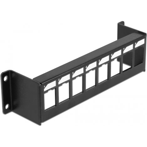 Delock Panel de montaje Keystone de 8 puertos para montaje en superficie
