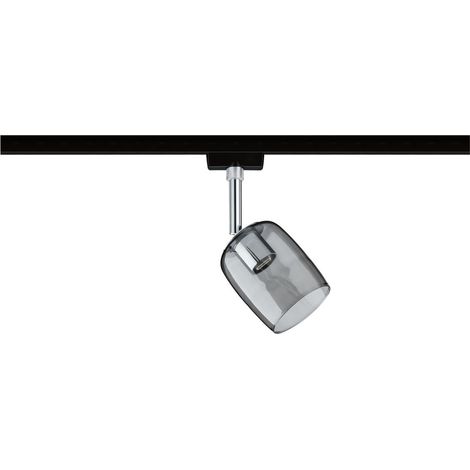 Paulmann 96967 URail Spot Blossom Schwarz/Matt Rauchglas max. 1x10W G9 ohne Leuchtmittel (1/5)