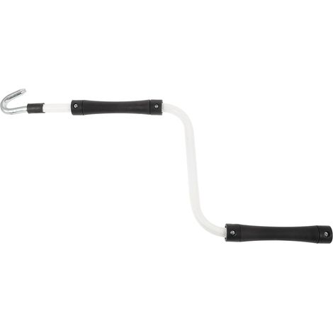 Manivelle pour Auvent D'extérieur en Métal et Caoutchouc, Accessoire Confortable à Tenir Protection la Pluie pour Usage Extérieur (1/5)