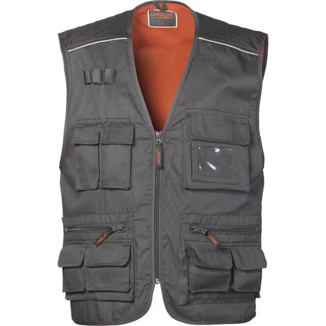Gilet Multitasche mod. Florida colore Grigio Taglia L