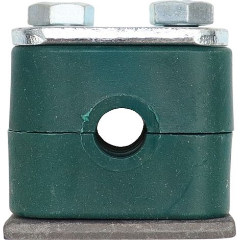 Supporto singolo in polipropilene per tubi e cavi Ø 8 mm con viti a testa esagonale, completo DIN 3015 (1/3)