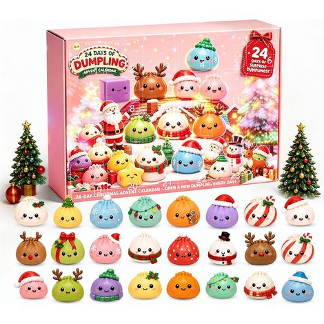 Calendrier de l'Avent Squishy 2026, Squishy Dumpling, 24 surprises (01) (1/5)