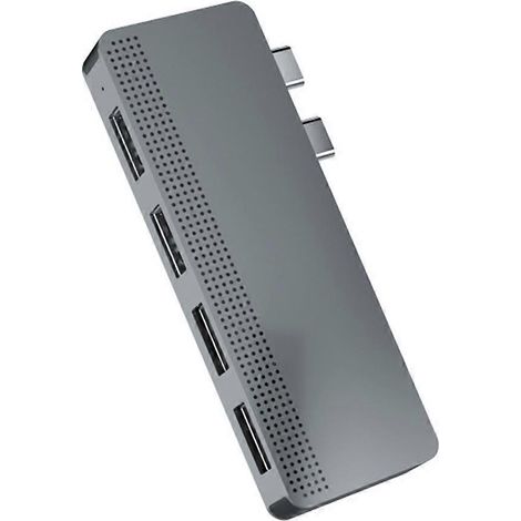 Dual-USB-C-Hub mit SSD-Anschluss (USB 3.0/2.0) und 5 GB Speicher für MacBooks Air/MacBooks Pro (1/5)