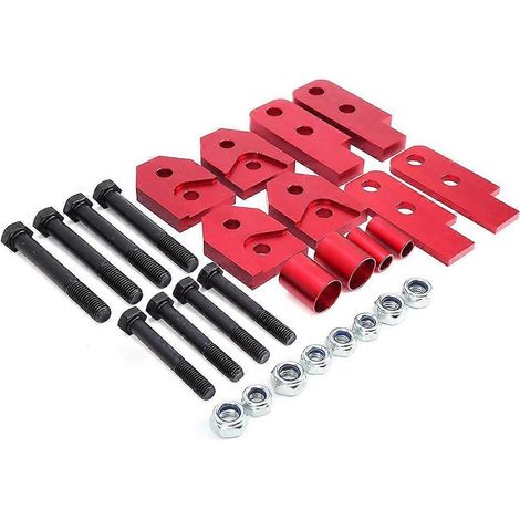 Komplettes ATV-Kit, 2-Zoll-Höherlegungssatz für Geländefahrzeuge, Farbe Rot, kompatibel mit Rhino 450/660/700. (1/5)