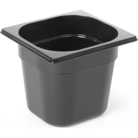 Contenitore in policarbonato nero GN 1/6 altezza 150 mm - Hendi 862711 (1/3)
