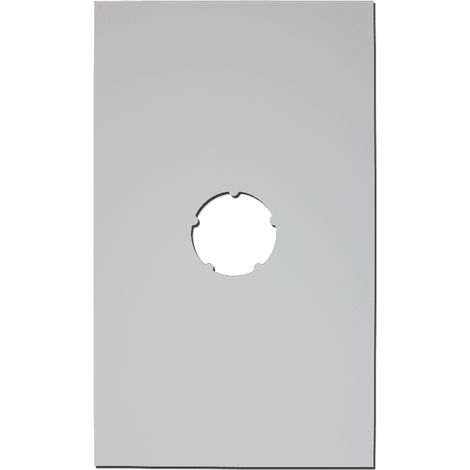 Sivac – Plaque de finition plafond blanche 500x300mm Ø 150 – Métal pour espaces confinés – Fixation rapide – Couleur blanche