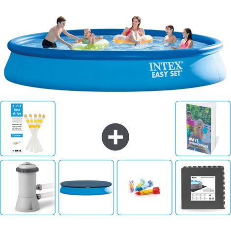 Intex Piscine Easy Set Ronde - 457x84 cm - 7-pièces S317 (1/5)