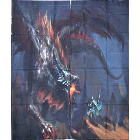 Rideau en Polyester Impression Numérique 3D Motif Monstre pour Fenêtre Balcon Terrasse 170x200 cm (1/5)