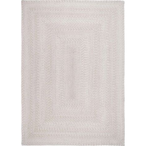 Menorca Teppich 140x200cm für draußen sandfarben.