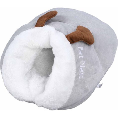 Niche pour chat chaude et douce en coton PP, niche pour petit chien, épaisse et confortable, pour petits animaux de compagnie, taille M (1/5)