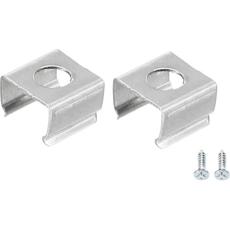 Cordon lumiere Montage Clips, 20 Paquet Paroi Canal Montage Support Accessoires pour 6.5mm à 7,5mm LED Néon Bande, Inox Acier (1/5)