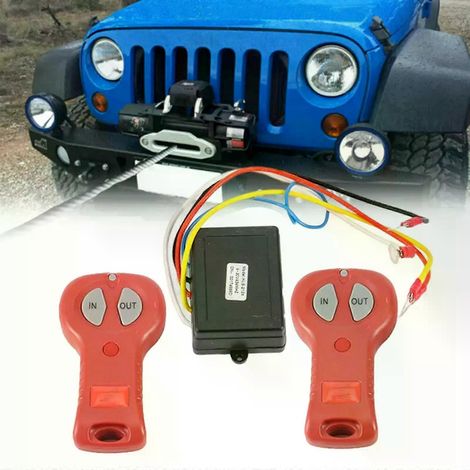 Kabellose Seilwinden-Fernbedienung, universeller Handschalter, 12V/24V, automatischer kabelloser Seilwinden-Controller für PKW (1/5)