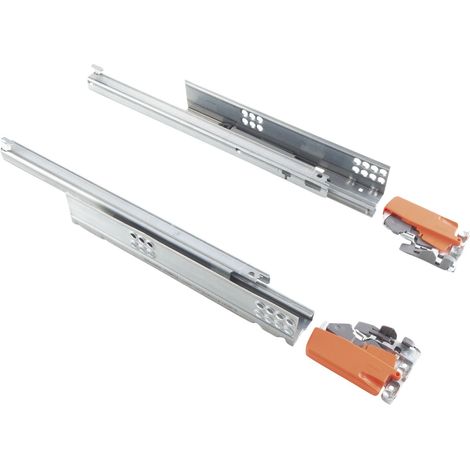 BLUM Tandem Schubladen-Auszug 450mm Teilauszug mit Blumotion (=Softclose) 1 Paar + Kupplung (1/5)
