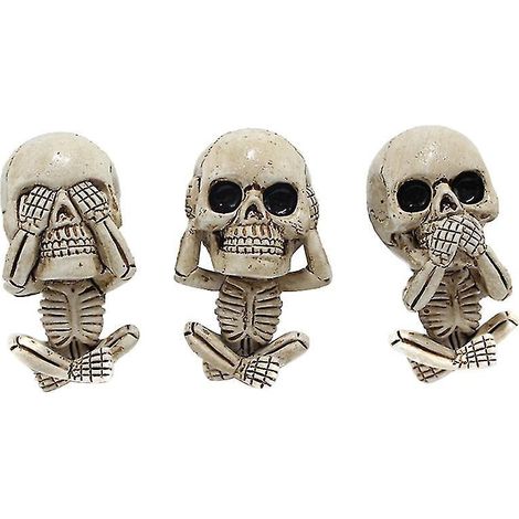 Lot de 3 désodorisants pour voiture en forme de crâne