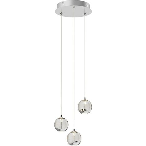 [GEBRAUCHT] Lucande Led Pendelleuchte Hayley Hängeleuchte Deckenlampe Lampe 3 Flammig Ch338 B-Ware