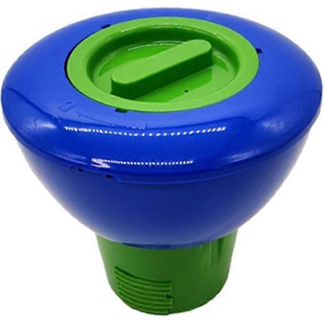 Distributeur de pastilles de chlore/brome flottantes de 7 pouces pour piscines, spas, jacuzzis et fontaines (1/5)