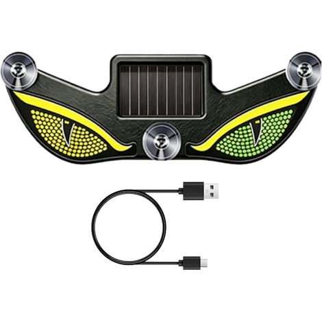 Feu D'Avertissement Yeux Solaire Décoration LED Dynamique À (1/5)