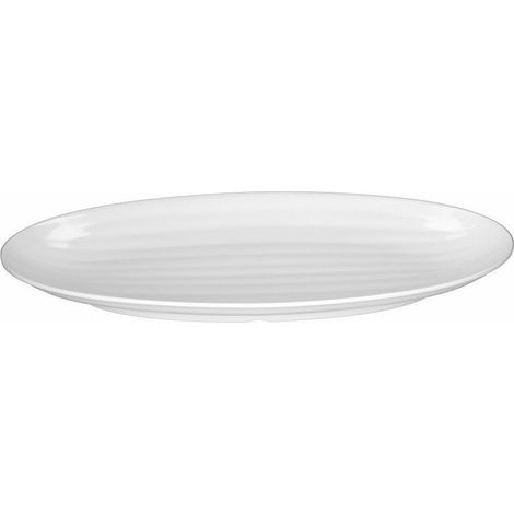 Tognana vassoio ovale cm 45x21 show plate bianco professionale in melamina resistente da -20° + 70°