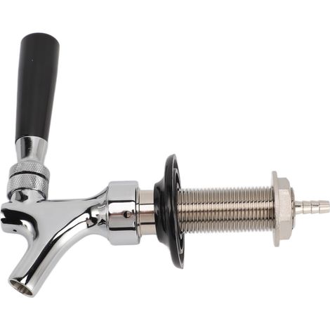 Robinet de bière pression réglable G5/8 en laiton, contrôleur de débit, facile à installer, pour le brassage amateur, 10 cm (4 pouces). (1/5)