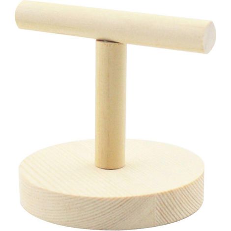 Holz-Papageiensitzstange für T-Ständer, Spielplattform, Vogeltraining, Pfotenreibespielzeug, Haustier-Nymphensittichkäfig, Nest