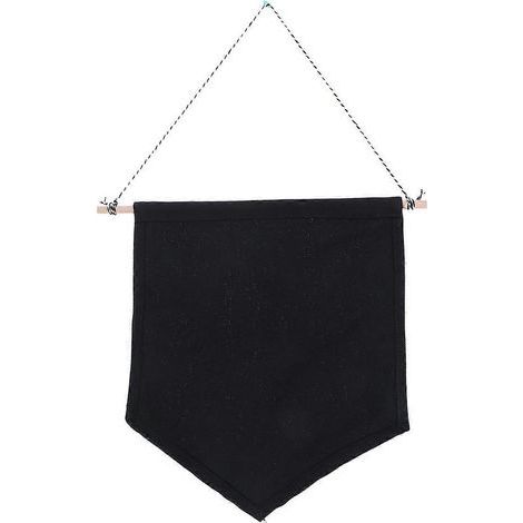 Anstecknadelständer, Emaillebanner, Reversnadel, Flagge, unbedrucktes Wandbanner (schwarz/M) - Schwarz (1/2)